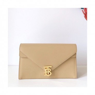 Burberry 2019 TB Leather Clutch Bag , 26cm 