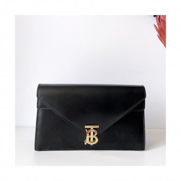 Burberry 2019 TB Leather Clutch Bag , 26cm 