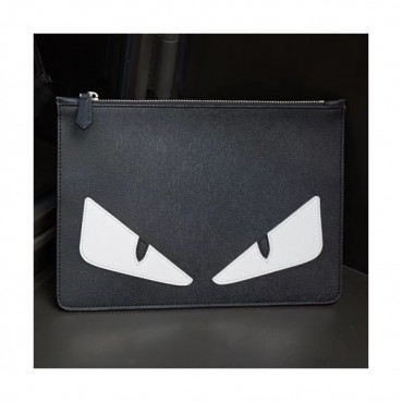 Fendi 2019 Leather Clutch Bag ,28CM 