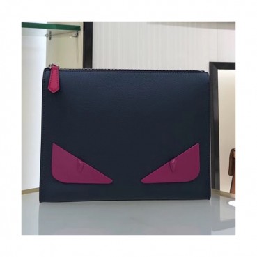 Fendi 2019 Leather Clutch Bag ,25CM 