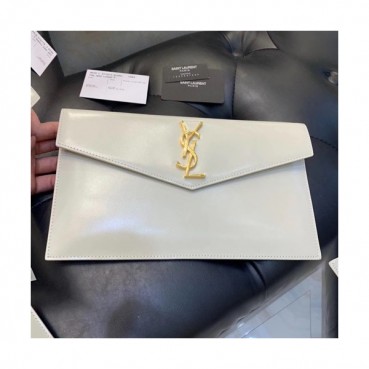 Saint Laurent 2019 Woman Leather Clutch,27CM 