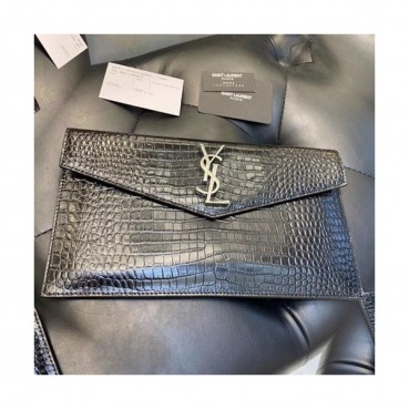 Saint Laurent 2019 Woman Leather Clutch,26CM 