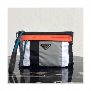 Prada 2019 Nylon Mens Clutch Bag ,28CM 