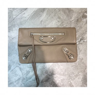 Balenciaga 2019 Leather Clutch Bag,30CM 