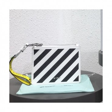 Off White 2019 Leather Mini Clutch Bag,18.5cm 