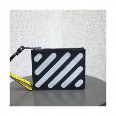 Off White 2019 Leather Mini Clutch Bag,18.5cm 