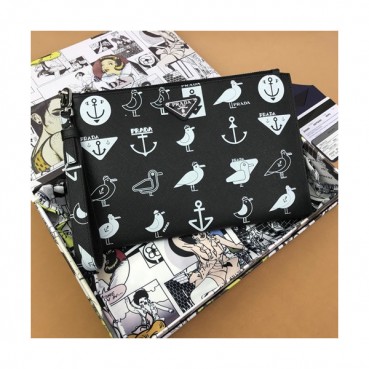 Prada 2019 Mens Clutch Bag ,28CM 