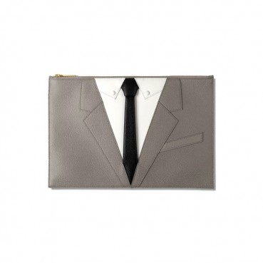 Thom Browne Leather Clutch Bag ,30/33cm 