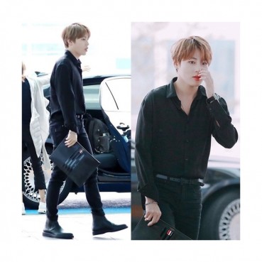 Thom Browne 2019 Leather Clutch Bag ,30/33cm 