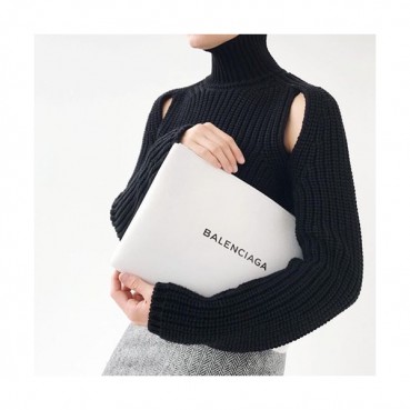Balenciaga 2019 Leather Clutch Bag,29/34CM 