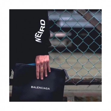 Balenciaga 2019 Leather Clutch Bag,29/34CM 