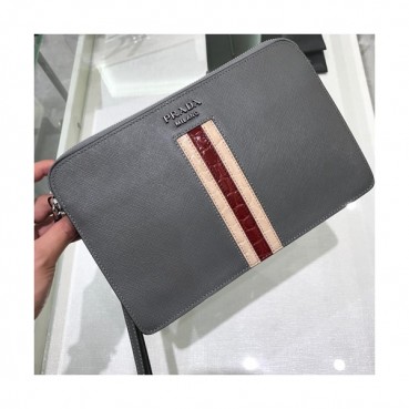 Prada Mens 2019 Clutch Bag ,27CM 