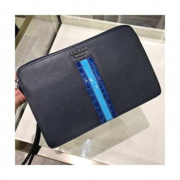 Prada Mens 2019 Clutch Bag ,27CM 