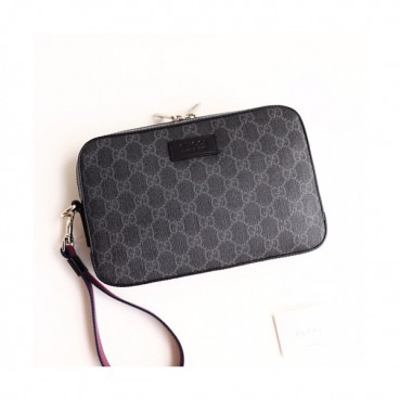 Gucci 2019 Supreme Canvas Clutch Bag,23.5CM 