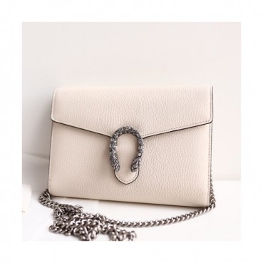 Gucci Leather Mini Clutch Chain Shoulder Bag ,20CM 