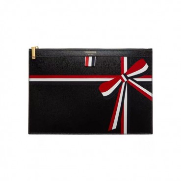 Thom Browne 2019 Leather Clutch Bag ,30/33cm 