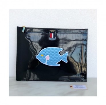 Thom Browne 2019 Leather Clutch Bag ,33cm 
