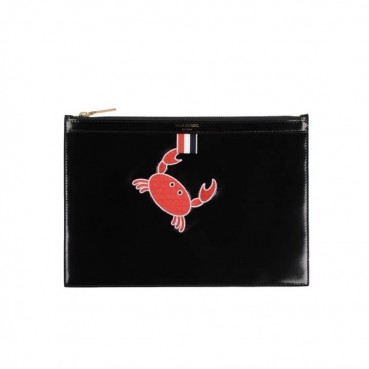 Thom Browne 2019 Leather Clutch Bag ,33cm 