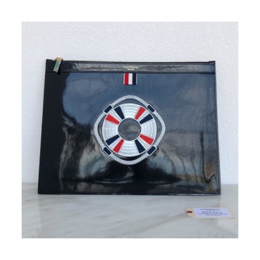 Thom Browne 2019 Leather Clutch Bag ,30/33cm 