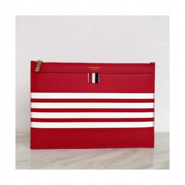 Thom Browne 2019 Leather Clutch Bag ,30/33cm 