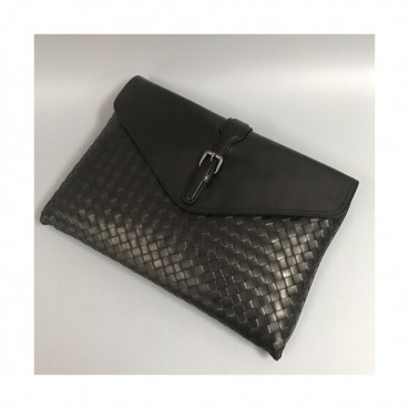 Bottega Veneta 2019 Leather Clutch Bag,35cm 