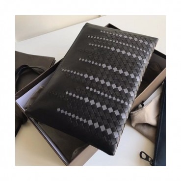 Bottega Veneta 2019 Leather Clutch Bag,30cm 