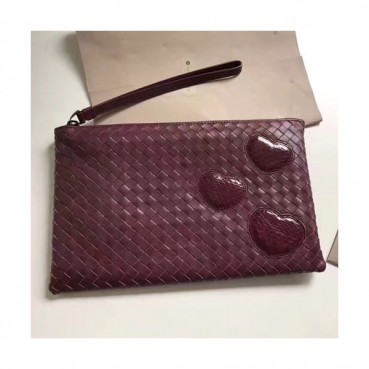 Bottega Veneta 2019 Leather Clutch Bag,26cm 