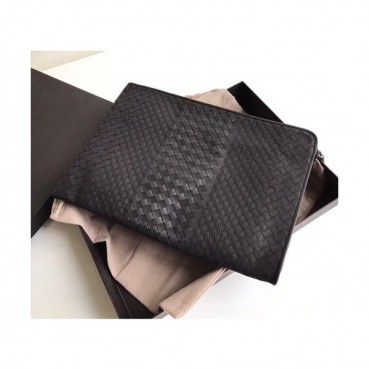 Bottega Veneta 2019 Leather Clutch Bag,34cm 