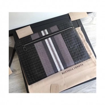 Bottega Veneta 2019 Leather Clutch Bag,34cm 