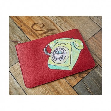 Fendi 2019 Leather Clutch Bag ,29.5CM 