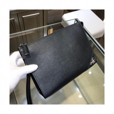 Prada 2019 Saffiano Mens Clutch Bag ,24CM 