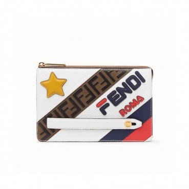 Fendi 2019 Leather Clutch Bag ,24CM 
