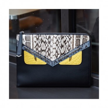 Fendi 2019 Leather Clutch Bag ,29.5CM 