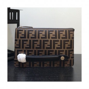 Fendi 2019 Leather Clutch Bag ,24CM 