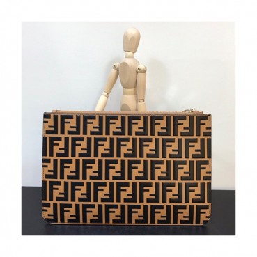 [유니크&트랜디한 클러치백]Fendi 2019 Leather Clutch Bag ,29.5CM 