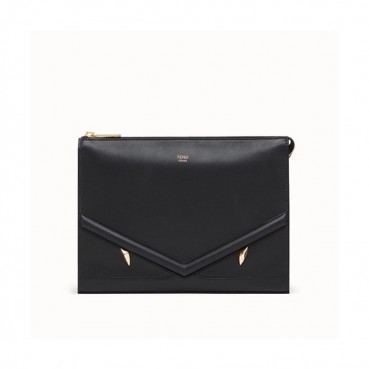 Fendi 2019 Leather Bag Bugs Clutch Bag ,25CM 