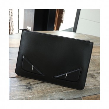 Fendi 2019 Leather Bag Bugs Clutch Bag ,29.5CM 