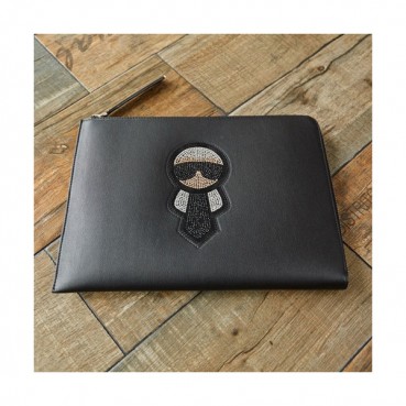 Fendi 2019 Leather Clutch Bag ,30CM 