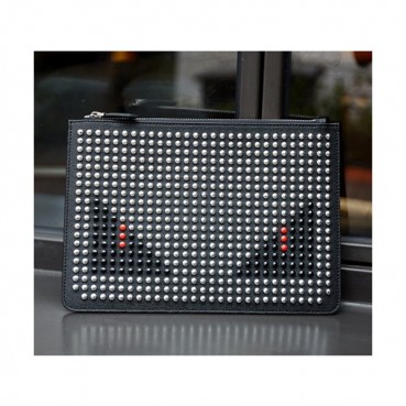 Fendi 2019 Leather Clutch Bag ,28CM 