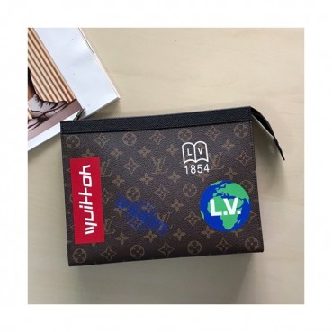 Louis Vuitton 2019 Monogram Clutch Bag,26cm 