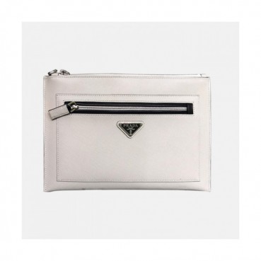 Prada 2019 Saffiano Mens Clutch Bag ,28CM 