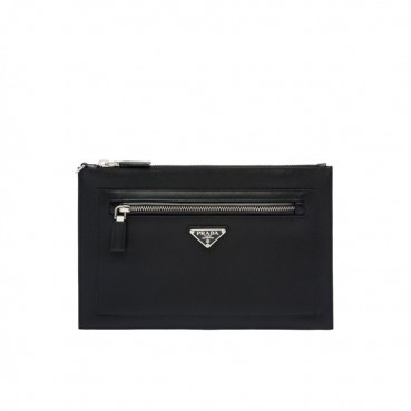 Prada 2019 Saffiano Mens Clutch Bag ,28CM 