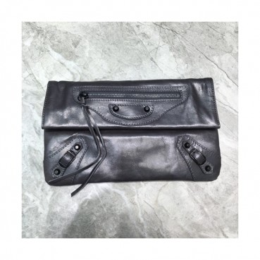 Balenciaga 2019 Leather Clutch Bag,30CM 