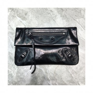 Balenciaga 2019 Leather Clutch Bag,30CM 