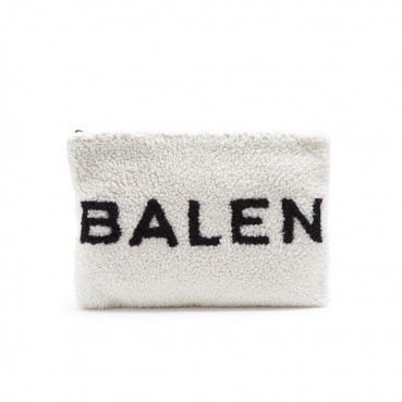 [복실복실 뽀글이❤]Balenciaga 2019 Lambs Wool Clutch Bag,34CM 