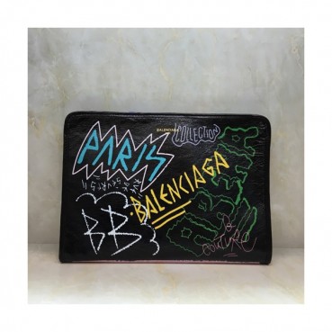 [매장판]Balenciaga 2019 Graffiti Classic Clutch Bag,32CM 