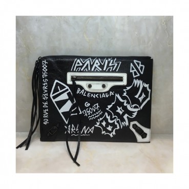 Balenciaga 2019 Graffiti Classic Clutch Bag,33CM 