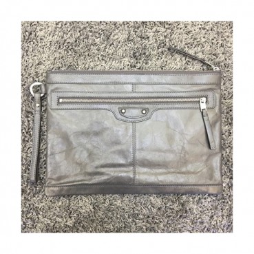 Balenciaga 2019 Leather Clutch Bag,37CM 