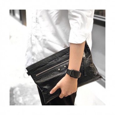 Balenciaga 2019 Leather Clutch Bag,37CM 