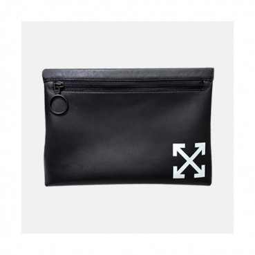 Off White 2019 Leather Clutch Bag,31cm 
